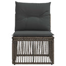 Armløs sofa enhed Grå polyrattan