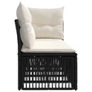 4-personers sofa med venstre arm 4 pcs 4-Antal sæder Sort