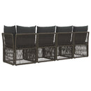 4-personers sofa med venstre arm 4 pcs 4-Antal sæder Grå