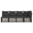 4-personers sofa med venstre arm 4 pcs 4-Antal sæder Grå