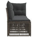 4-personers sofa med venstre arm 4 pcs 4-Antal sæder Grå