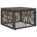 Fodskammel Grå polyrattan