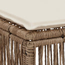 Fodskammel Beige polyrattan