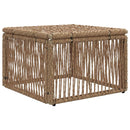 Fodskammel Beige polyrattan