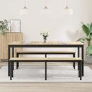 Spiseborde 180 x 90 x 75 cm Konstrueret træ Rektangulær