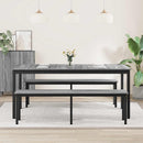 Spiseborde 180 x 90 x 75 cm Konstrueret træ Rektangulær