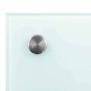 Køkkenbacksplash 2 pcs Hvid 100 x 40 cm hærdet glas