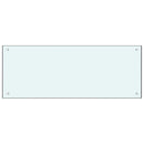 Køkkenbacksplash 2 pcs Hvid 100 x 40 cm hærdet glas