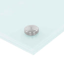 Køkkenbacksplash 2 pcs Hvid 100 x 50 cm hærdet glas
