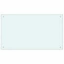 Køkkenbacksplash 2 pcs Hvid 100 x 60 cm hærdet glas