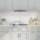 Køkkenbacksplash 2 pcs Transparent 90 x 40 cm hærdet glas