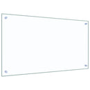 Køkkenbacksplash 2 pcs Transparent 90 x 50 cm hærdet glas