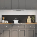 Køkkenbacksplash 2 pcs Sort 90 x 40 cm hærdet glas