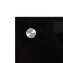 Køkkenbacksplash 2 pcs Sort 90 x 50 cm hærdet glas