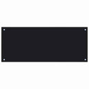 Køkkenbacksplash 2 pcs Sort 100 x 40 cm hærdet glas