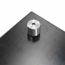 Køkkenbacksplash 2 pcs Sort 100 x 50 cm hærdet glas