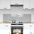 Køkkenbacksplash 2 pcs Lysegrå 70 x 40 cm hærdet glas