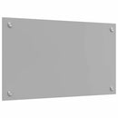 Køkkenbacksplash 2 pcs Lysegrå 70 x 40 cm hærdet glas