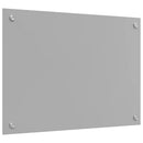 Køkkenbacksplash 2 pcs Lysegrå 70 x 50 cm hærdet glas
