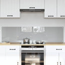 Køkkenbacksplash 2 pcs Lysegrå 80 x 40 cm hærdet glas