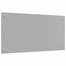 Køkkenbacksplash 2 pcs Lysegrå 80 x 40 cm hærdet glas