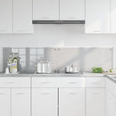 Køkkenbacksplash 2 pcs Lysegrå 90 x 40 cm hærdet glas