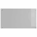 Køkkenbacksplash 2 pcs Lysegrå 90 x 50 cm hærdet glas