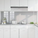 Køkkenbacksplash 2 pcs Lysegrå 90 x 60 cm hærdet glas