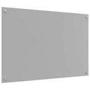 Køkkenbacksplash 2 pcs Lysegrå 90 x 60 cm hærdet glas