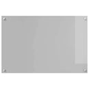 Køkkenbacksplash 2 pcs Lysegrå 90 x 60 cm hærdet glas