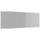 Køkkenbacksplash 2 pcs Lysegrå 100 x 40 cm hærdet glas