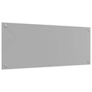 Køkkenbacksplash 2 pcs Lysegrå 100 x 40 cm hærdet glas