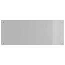 Køkkenbacksplash 2 pcs Lysegrå 100 x 40 cm hærdet glas