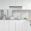 Køkkenbacksplash 2 pcs Lysegrå 100 x 60 cm hærdet glas