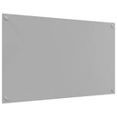 Køkkenbacksplash 2 pcs Lysegrå 100 x 60 cm hærdet glas
