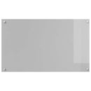 Køkkenbacksplash 2 pcs Lysegrå 100 x 60 cm hærdet glas
