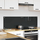 Køkkenbacksplash 2 pcs Mørkegrå 70 x 40 cm hærdet glas