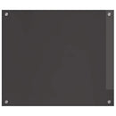 Køkkenbacksplash 2 pcs Mørkegrå 70 x 60 cm hærdet glas