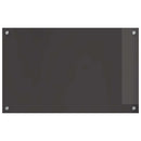 Køkkenbacksplash 2 pcs Mørkegrå 80 x 50 cm hærdet glas