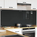 Køkkenbacksplash 2 pcs Mørkegrå 80 x 60 cm hærdet glas
