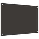 Køkkenbacksplash 2 pcs Mørkegrå 90 x 60 cm hærdet glas