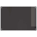 Køkkenbacksplash 2 pcs Mørkegrå 90 x 60 cm hærdet glas