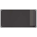 Køkkenbacksplash 2 pcs Mørkegrå 100 x 50 cm hærdet glas