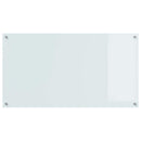 Køkkenbacksplash 2 pcs Hvid 110 x 60 cm hærdet glas