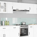 Køkkenbacksplash 2 pcs Hvid 120 x 40 cm hærdet glas