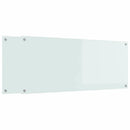 Køkkenbacksplash 2 pcs Hvid 120 x 50 cm hærdet glas