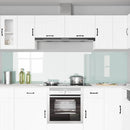 Køkkenbacksplash 2 pcs Hvid 120 x 60 cm hærdet glas