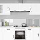 Køkkenbacksplash 2 pcs Transparent 110 x 40 cm hærdet glas