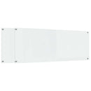 Køkkenbacksplash 2 pcs Transparent 110 x 40 cm hærdet glas