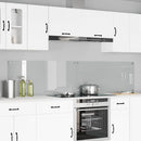 Køkkenbacksplash 2 pcs Transparent 110 x 50 cm hærdet glas